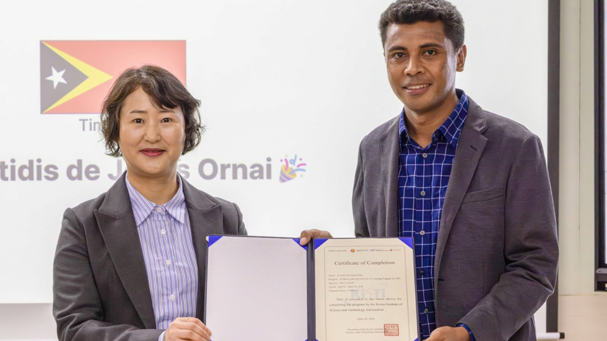 FECT Nia Dosente Partisipa Treinamentu Internasionál Iha Nasaun Korea Kona-ba “Data & Artificial Intelligence For High Performance Computing (HPC)”