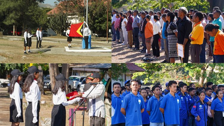 UNTL hala'o Serimonia Isar Bandeira iha Faculdade Engenharia, Ciencia e Tecnologia