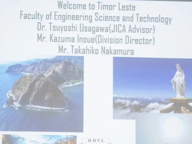 Vizita Husi JICA (Japan International Cooperation Agency) Mai Iha Faculdade De Engenharia Ciência E Tecnologia (FECT)